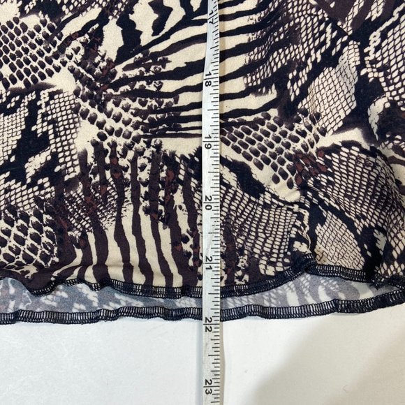 Wilfred Long Sleeve Women's Top Patterned Cream/Brown - Size XS - Picture 5 of 5